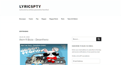 Desktop Screenshot of lyricspty.com
