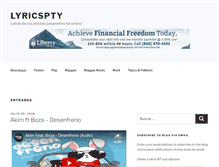 Tablet Screenshot of lyricspty.com